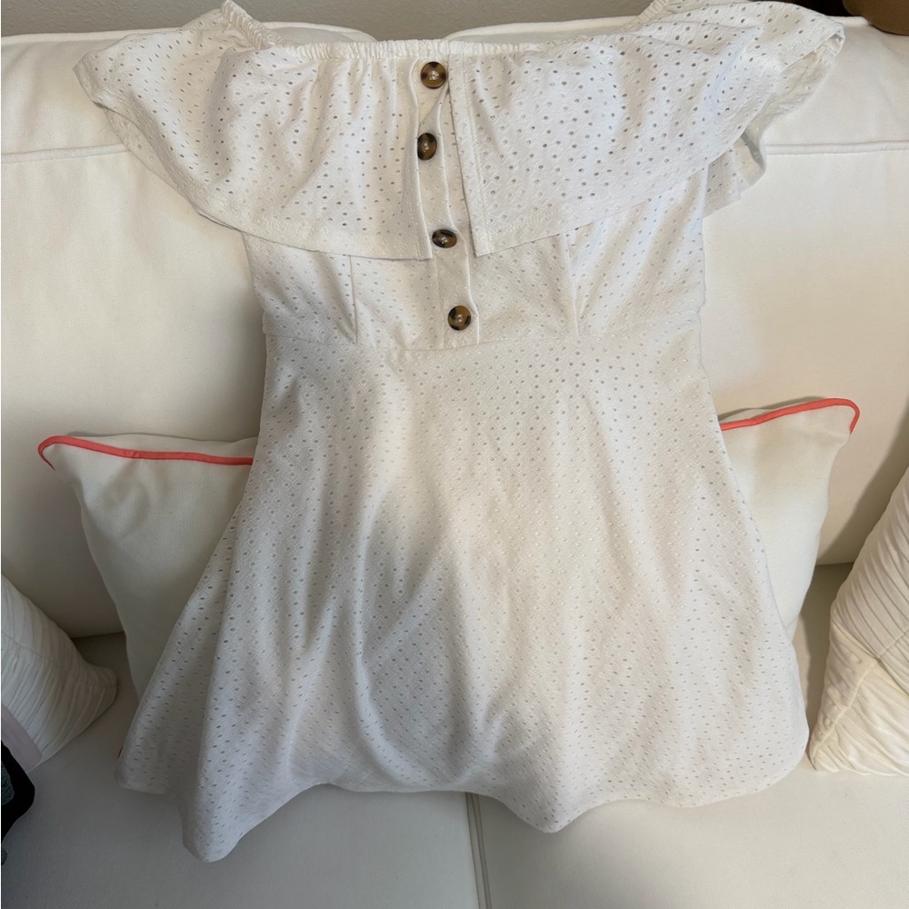 Elegant White Off-Shoulder Top